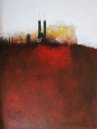 "KLOSTERNEUBURG"  Mixed Media, Holz, 60x80