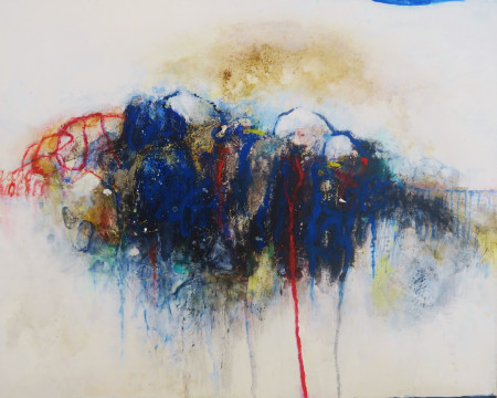 "SEEBLICK"  Mixed Media, Holz, 50x40