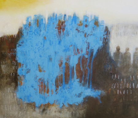 "DER TRAUM"  Mixed Media, Holz, 60x50 