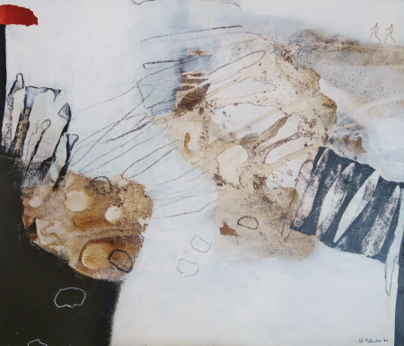 "VOR DEM ZIEL"  Mixed Media, Leinwand 70x60