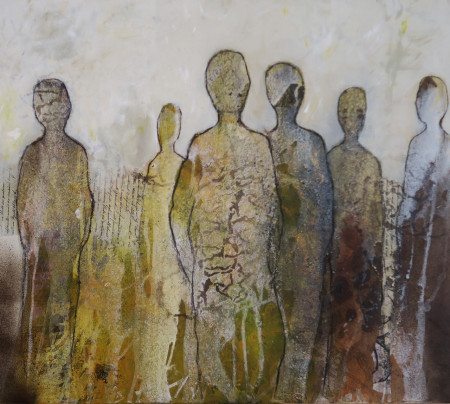 "AUFBRUCH"  Mixed Media, Leinwand, 80x70