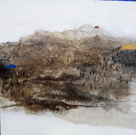"TOSKANA"  Mixed Media, Leinwand, 60x60